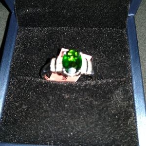 Russian Chrome Diopside Ring